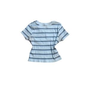 Blue baby tee/ crop top